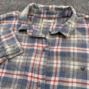 Faherty Flannel‎ Women's Size Large L/S Button Up Multicolored Plaid Cotton